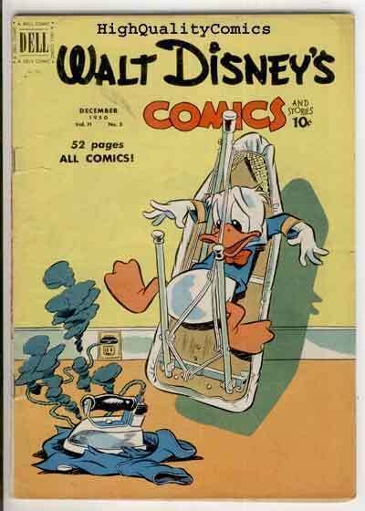 WALT DISNEY COMICS #123, VG, Mickey Mouse, Donald Duck, 1950, Bad Wolf