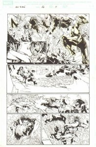 New X-Men #46 p.5 - All Out Action - 2008 art by Humberto Ramos 
