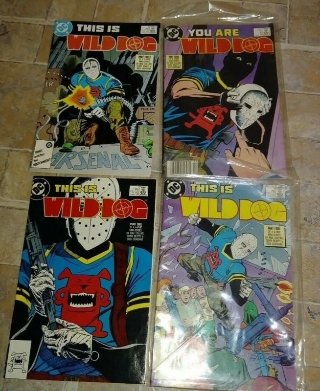 WILD DOG 1 2 3 4  1987, DC COMPLETE MINI  TV,S ARROW  CW HOT