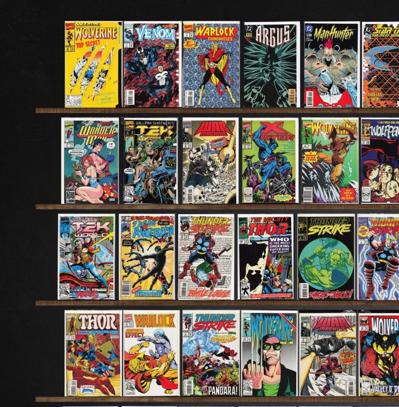 Huge Lot 150+ Comics with X-Factor, Wolverine, Thunderstrike, Wolfpack & More!