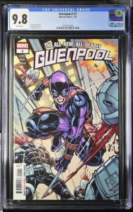 GWENPOOL #1 MARVEL COMICS 2025 CHAD HARDIN MAIN COVER CGC 9.8 NM