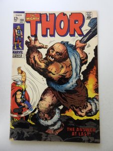 Thor #159 (1968) VG condition moisture damage