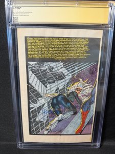 CGC SS - Web of Spider-Man Annual #4 Page 55 - Signed By Todd McFarlane 1988