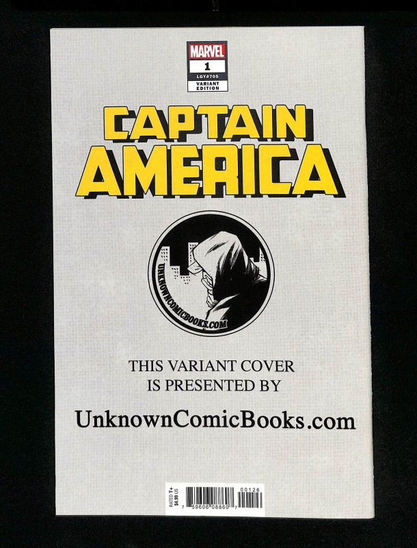 Captain America (2018) #1 Unknown Comics Parrillo B Virgin Variant