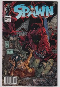 Spawn #36 (1995) Spawn NEWSSTAND EDITION