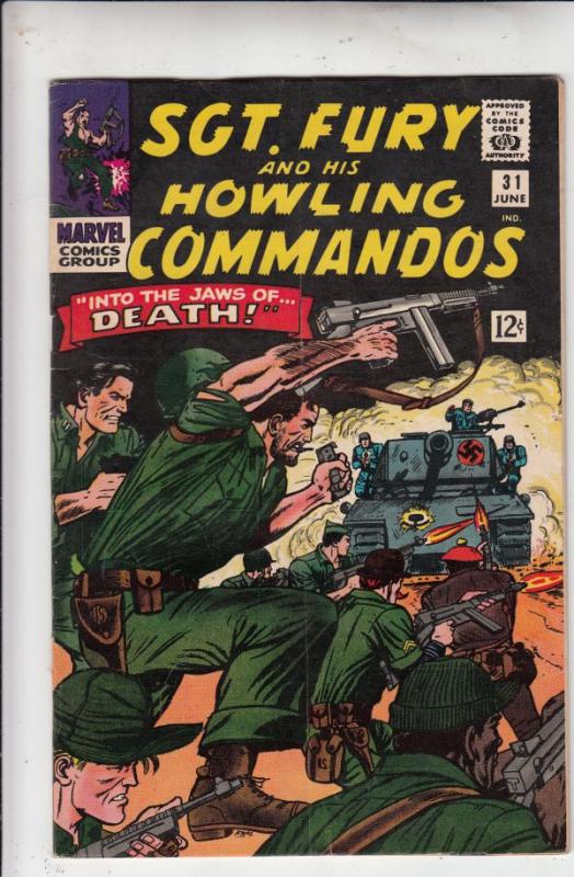 Sgt. Fury and His Howling Commandos #31 (Jun-66) FN/VF Mid-High-Grade Sgt. Fu...