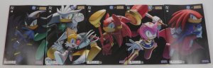 DC X Sonic the Hedgehog #1-5 VF/NM complete series connecting covers ; DC (AC73)