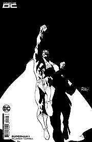 Superman #1 Cvr M Inc 1:25 Black & White Card Stock Var DC Comics Comic Book 