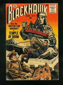 BLACKHAWK COMICS #98 1956-TEMPLE OF DOOM-QUALITY COMICS- vg VG