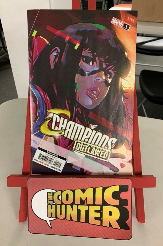 Champions Outlawed #1 Second Printing Toni Infante Kamala Khan Variant 9.2 