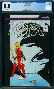 Redfox #2 (1986) CGC 8.0 VF