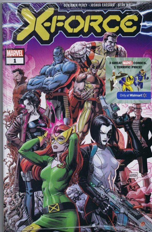 X-Force #1 Variant Walmart 3 Pack 2020 Marvel Comics  