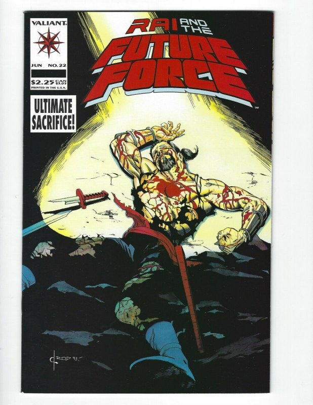 Rai and the Future Force 21 22 23 LOT Valiant comic. #21 FN. 22 FN/VF .23 VF/NM