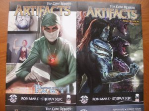 4 Mint Top Cow ARTIFACTS Comic #13 17 19 21 (Wrap-Around New Creation Rebirth)