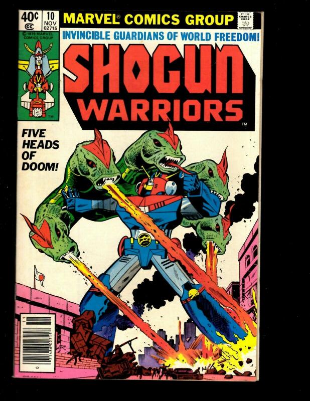 Lot of 10 Shogun Warriors Marvel Comics # 1 2 3 5 6 7 10 18 19 20 WS6