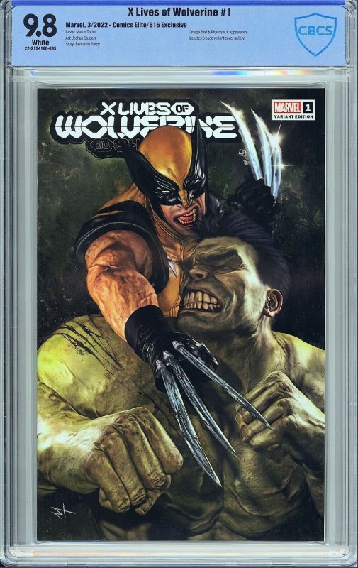 X Lives of Wolverine #1 (2022) Marco Turini Exclusive CBCS 9.8! / SBD-01