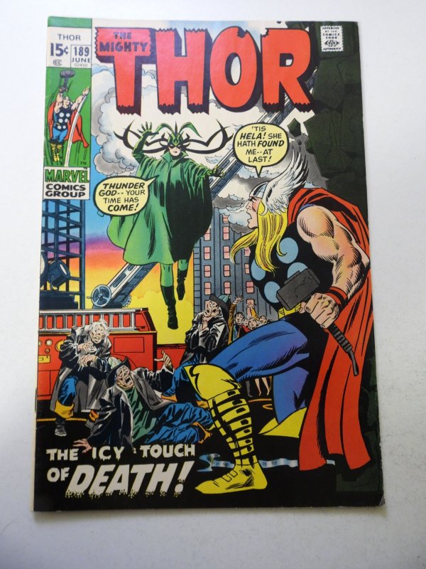 Thor #189 (1971) VG Condition moisture stains