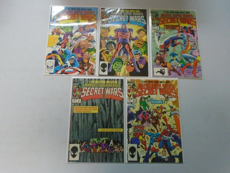 Marvel Super Heroes Secret Wars near set #1-12 missing #6+8 8.5 VF+ (1984)