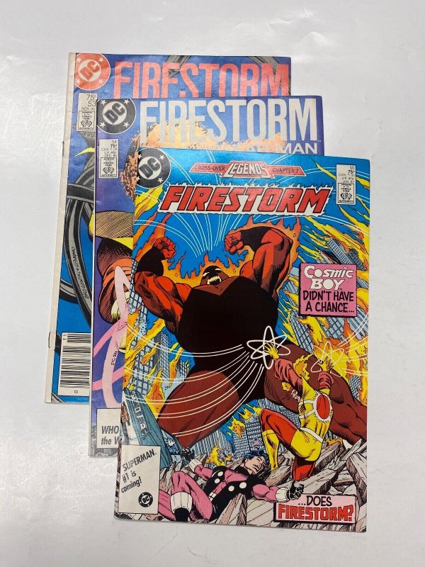 3 Firestorm DC comic book #53 54 55 88 KM9