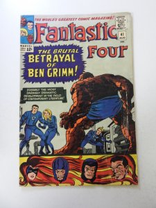Fantastic Four #41 (1965) GD/VG condition moisture damage
