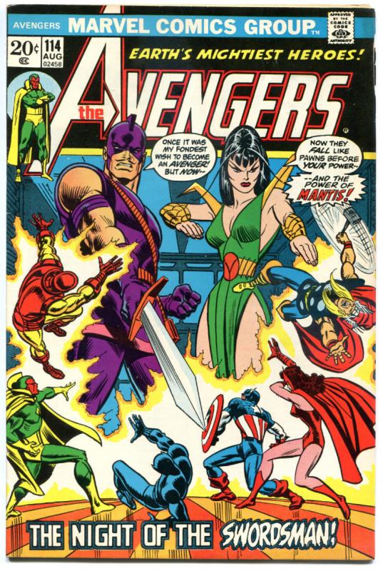AVENGERS #114, VF, SwordsMan, Thor, Iron Man, Captain America, Panther, 1963