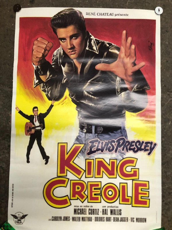 ELVIS PRESLEY  26.5 x 40 KING CREOLE (French poster) dir Michael Curtiz