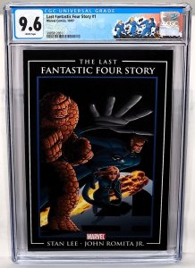 The LAST FANTASTIC FOUR STORY #1 CGC 9.6 Custom Label Stan Lee John Romita Jr