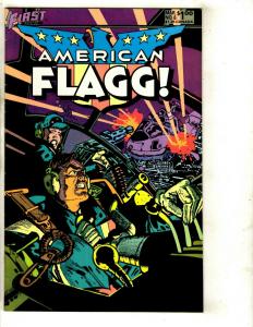 Lot Of 11 Comic Books Amerikan Flagg 2 3 4 5 American Flag 1 4 6 (2) 7 8 9 JF17