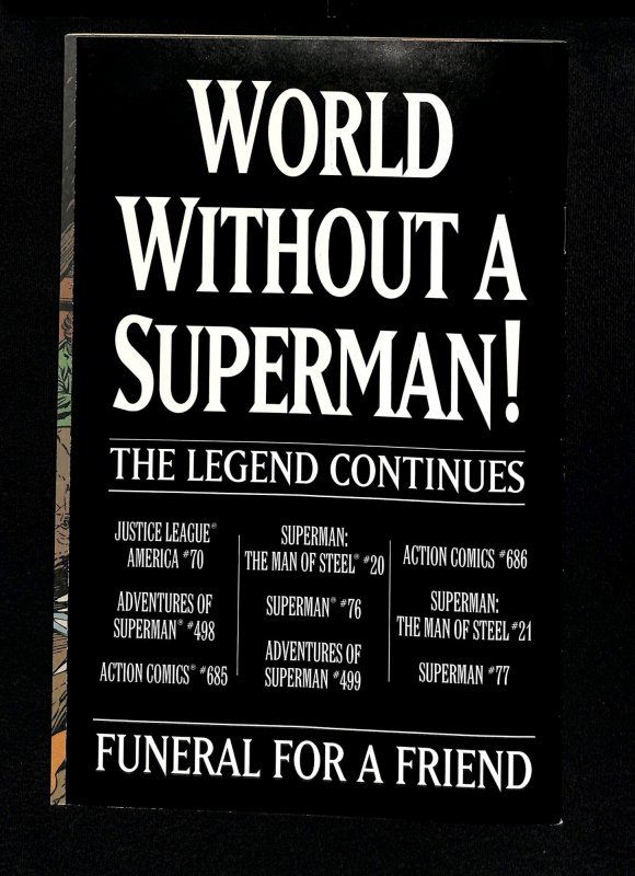 Superman (1987) #75 Dan Jurgens Variant Death of Superman!