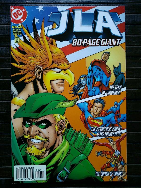 JLA 80 Page Giant #1-2 (1998) NM/VF  DC Comics Batman Superman Green Arrow 