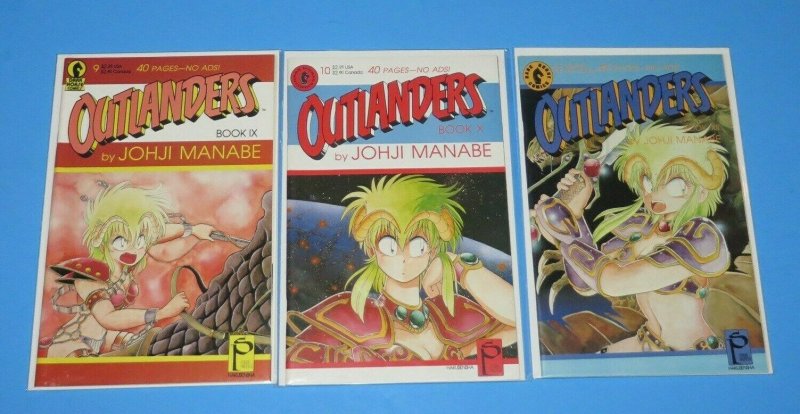 Lot/10 Outlanders Manga Comic Books #9,10,12,15,17,18,19,27,28,29 NM/NM+ Manabe 