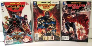 Earth 2 Worlds End Lot 3 #1, 10, 16 2014 DC 9.2 Superman Batman Comics