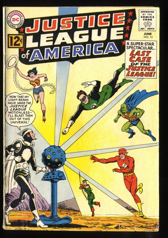 Justice League Of America #12 VG 4.0 White Pages 1st Dr. Light!