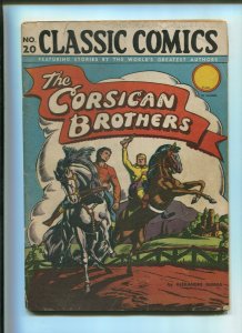 CLASSIC COMICS #20 (5.5) THE CORSICAN BROTHERS 2nd PRINT 1944