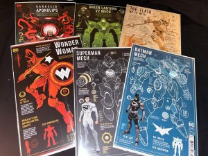 DC Mech (2022) Lot, Issues 1-6, Complete Series Set, All B Design Variants