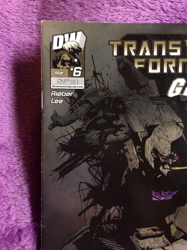 tansformers gi joe #6 double signed june chung jae lee COA dreamwave productions