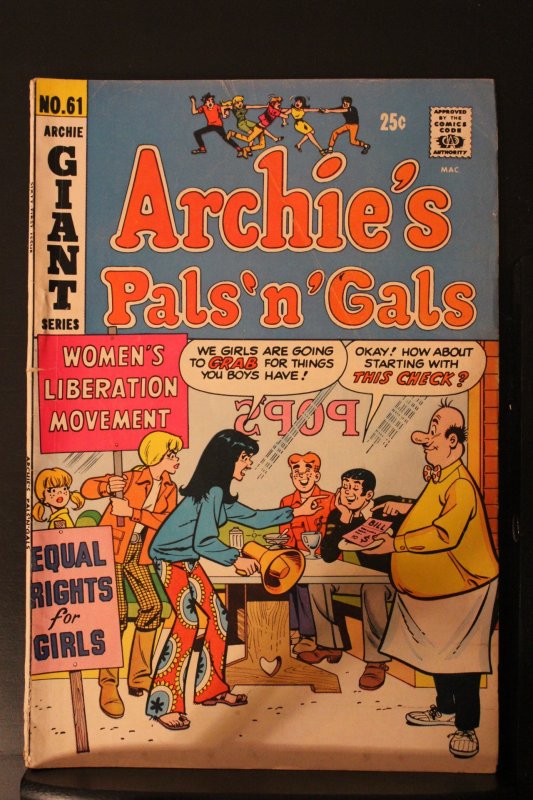 Archie's Pals 'N' Gals #61 (1970) High-Grade VF/NM Woman'...