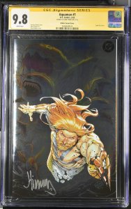 AQUAMAN #1 DC 2025 WALKER FOIL VARIANT SIGNED JOHN TIMMS CGC SS 9.8 NM