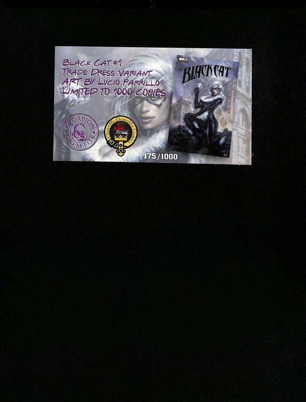 Black Cat #1 Lucio Parrillo Variant