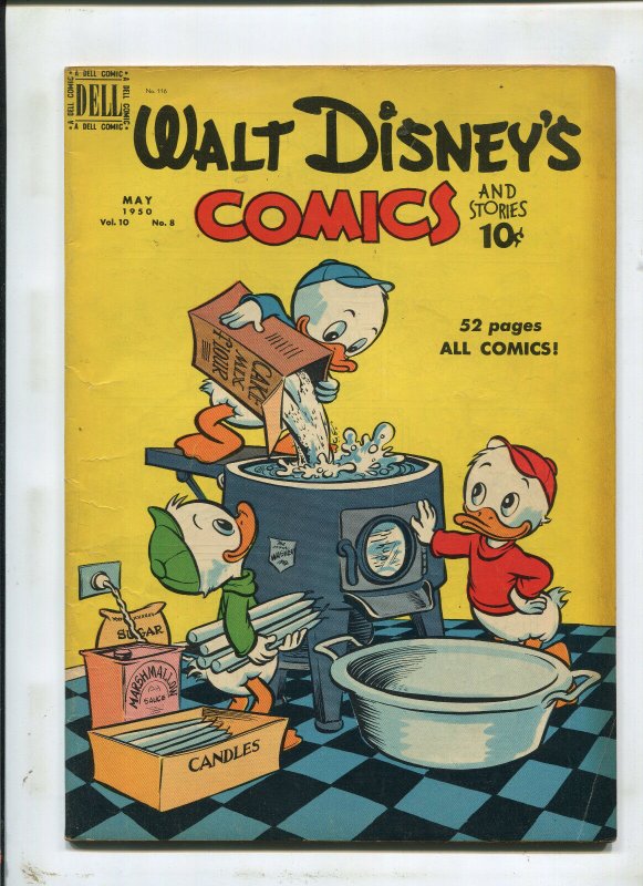 WALT DISNEY'S COMICS AND STORIES #116 (4.0) LAUNDRY CAKE! 1950