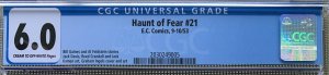 Haunt of Fear #21 (1953) CGC 6.0 -- Classic EC horror; Ingels, Kamen, & Davis