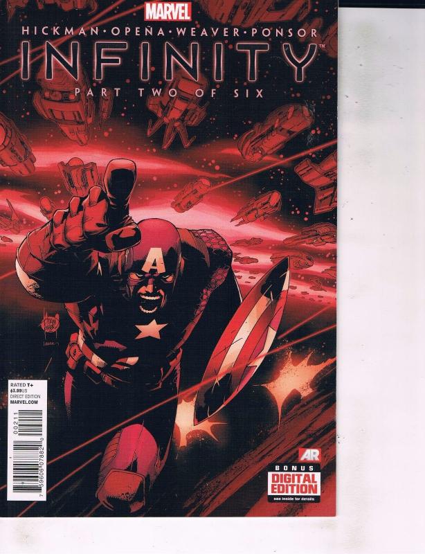 Lot Of 2 Comic Books Marvel Infinity #2 and #3 Thor Captain America ON9 