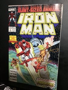 Iron Man Annual #9 (1987) hi grade 1st Stratosfire + Centurion! NM- Wow!