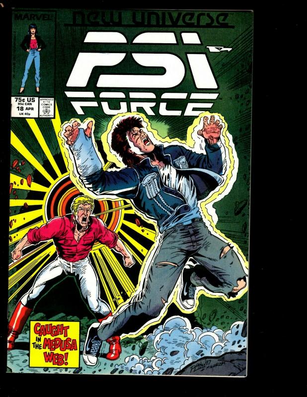  Lot of 4 PSI Force Marvel Comic Books 13 14 15 18 Network Dynamite Voyager DS2 