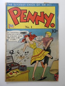 Penny #1 (1947) GD+ Condition 1 1/2 in tear bc