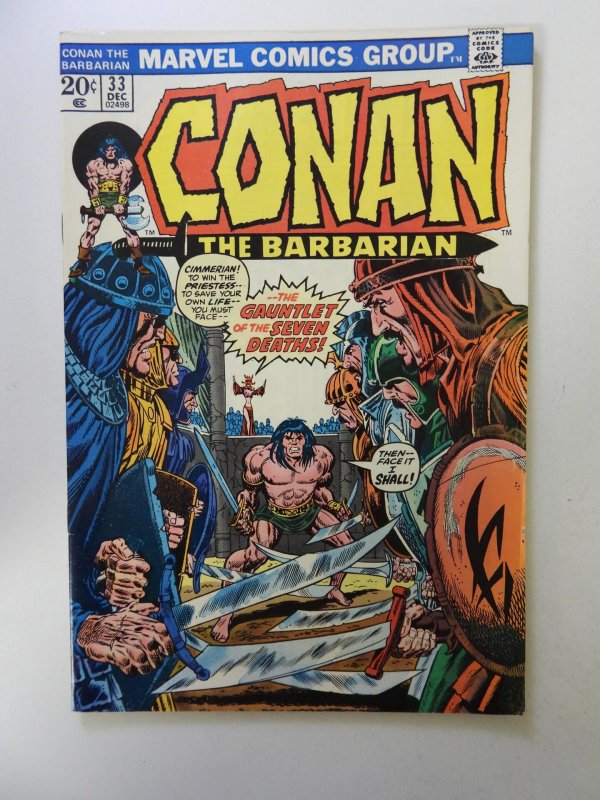 Conan the Barbarian #33 (1973) FN/VF condition