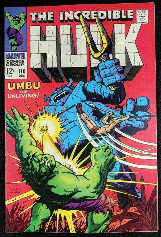 Incredible Hulk (1968) #110 VF+ (8.5) Ka-Zar story part 2 of 2