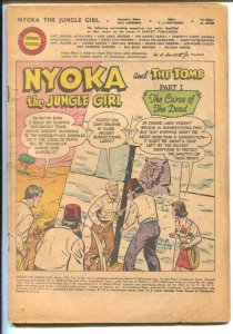 Nyoka The Jungle Girl #54 1951-Fawcett-bondage torture & explosion panels-P