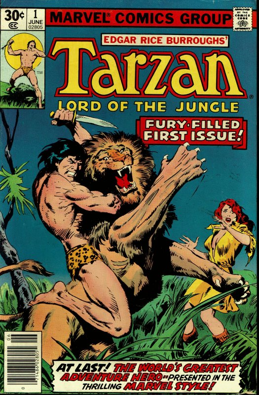 Tarzan (Lord of the Jungle) #1 - VF - Marvel Series (1977)