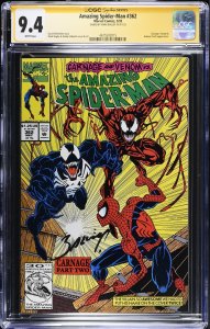 Amazing Spider-Man (1992) # 362 (CGC 9.4 SS) Signed Mark Bagley